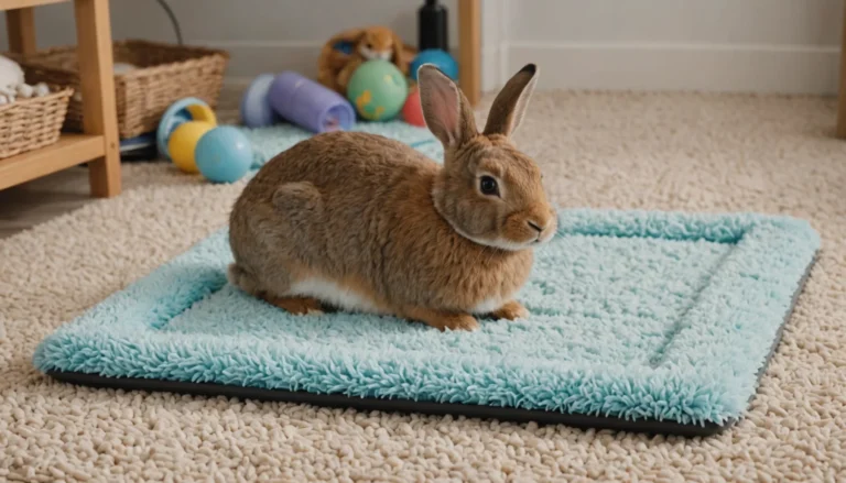 tapis litiere lapin