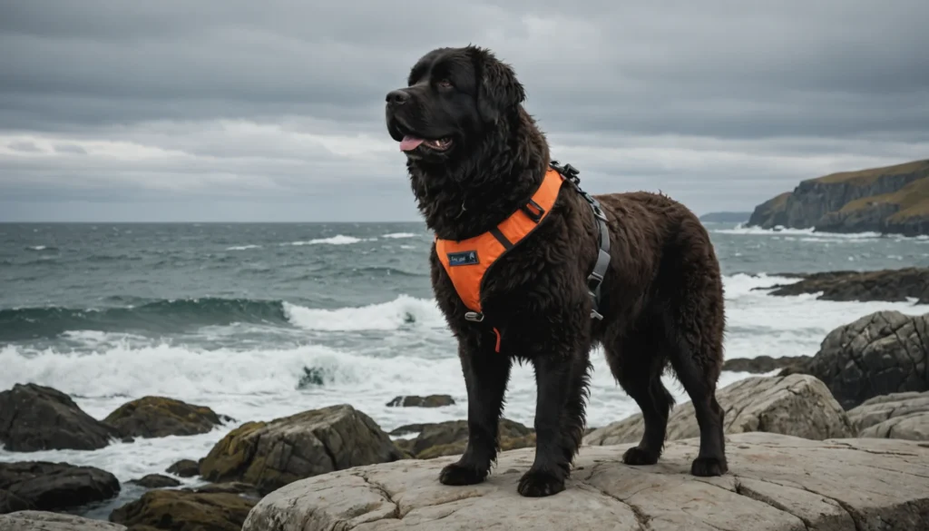 chien sauveteur en mer race